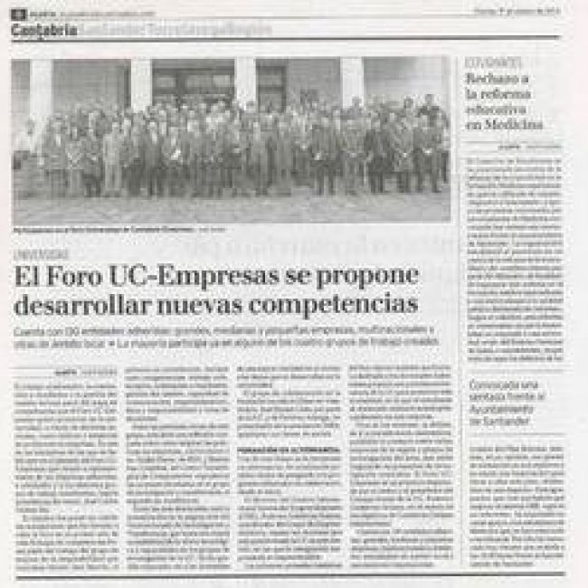 TRES ESTUDIO EN EL FORO UC EMPRESAS