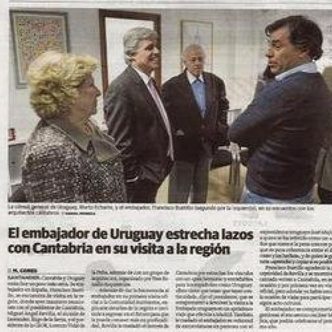 EMBAJADOR DE URUGUAY VISITA TRESESTUDIO