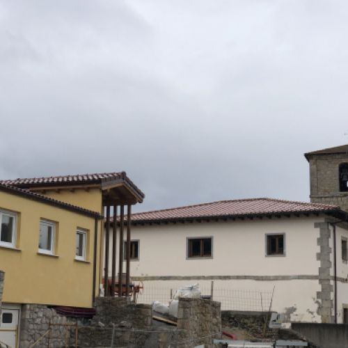 Vista exterior en obra